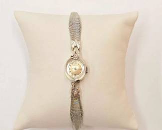 #200 • 14K White Gold Longines Diamond Watch
