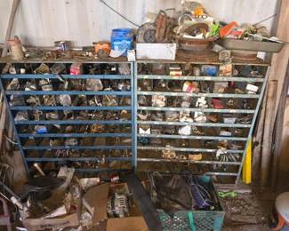 #1028 • (2) 72 Compartment Metal Organizers
