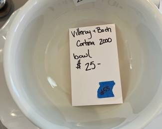 #55	Villeroy + Boch Cortina 2000 bowl	 $ 25.00 																							