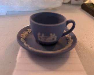 #99	Wedgewood Minature Tea Cup & Saucer.	 $ 18.00 																							