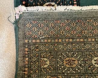#52	Green Entry Rug * AS IS*  44"x68"	 $ 50.00 																							