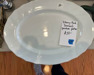 #56	Villeroy + Bochg Diamont Porcelain platter	 $ 30.00 																							