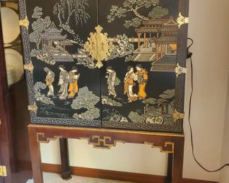 Asian cocktail cabinet