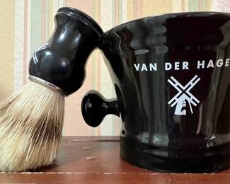 Shaving mug and brush