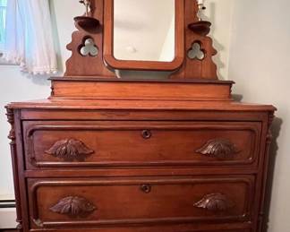 Victorian Chest and Mirror