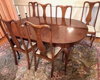Dining Table and Six Chairs