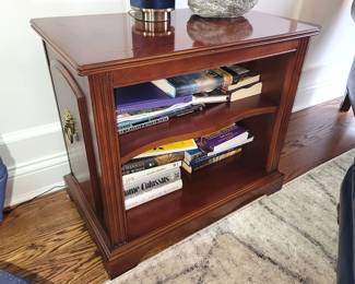 All wood small bookcase table
