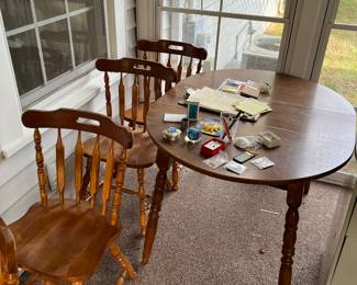 Table with four chairs $75