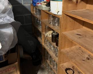 Canning shelving - Jars have all been dold