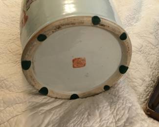 18” tall, 7” wide Antique Chinese Hand painted Vase (I have the stand)