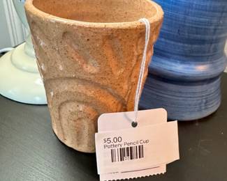 Pottery Pencil Cup