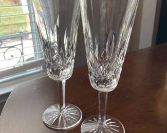 Waterford Lismore Champagne Flute Pair