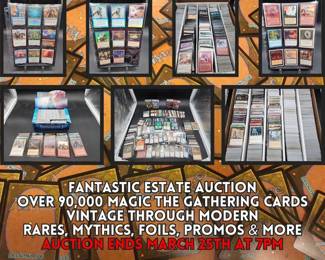 https://bit.ly/C2C03252024 - FANTASTIC ESTATE AUCTION: Appliances, McDonnell Douglas Ephemera, Sports Cards, Over 90,000 Magic The Gathering Cards, Antiques, Collectibles, Silver, Coins, Diecast Cars, & More