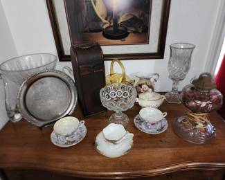 Oil Lamp - Crystal - Misc. Decor