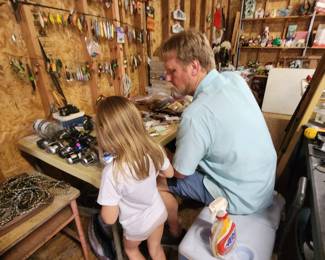 Working On Fishing Items