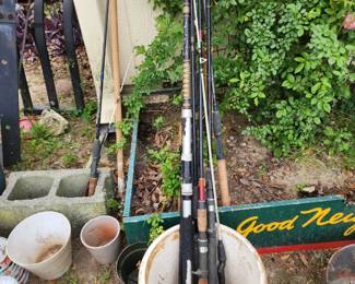 Flower Pots - Fishing Poles 