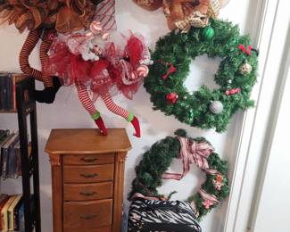 Wreaths for All Occasions- Small Jewelry Cabinet 