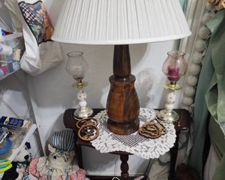 Small Half Moon Table - We have 2 - Table Lamp