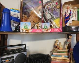 More Barbies - These have been opened - Radios - Old Books