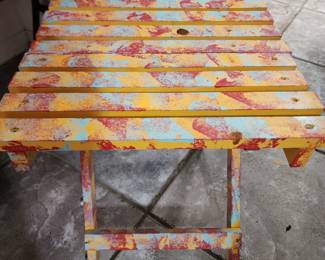 Handpainted Foldable Table
