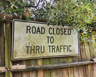 Road Closed Metal Sign