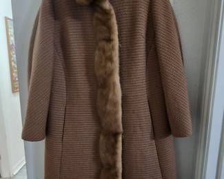 Vintage Ladies Coat - Family pulled sorry.