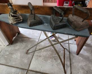 Antique Child's Ironing Board - Antique Irons