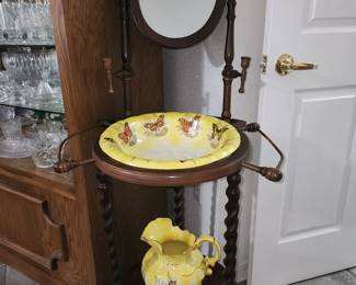 Washstand with Pitcher and Bowl