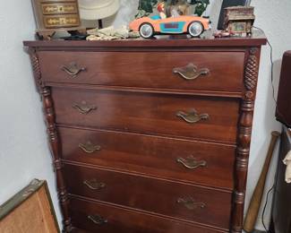 Vintage Cherry Wood Dresser