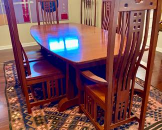Mission Style Dining Set made by AMISH Craftsman