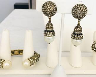 Heidi Daus designer from the 80s really wonderful vintage jewelry. Lots of sets to choose from. Remember, Dallas, she designed all the jewelry