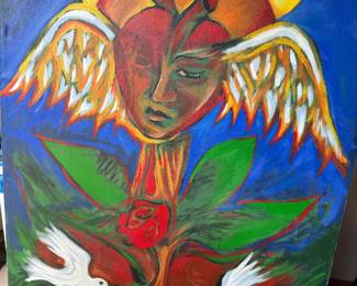 Gorgeous painting from the local famous listed artist David Tineo