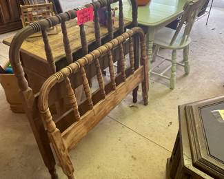 Old twin headboard and footboard