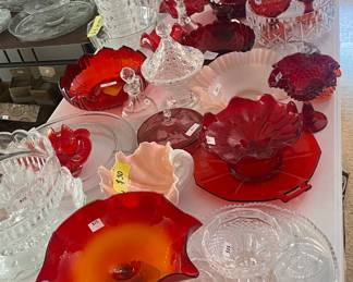 Tons of serving pieces & dishes