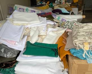 All kind of fabric and materials