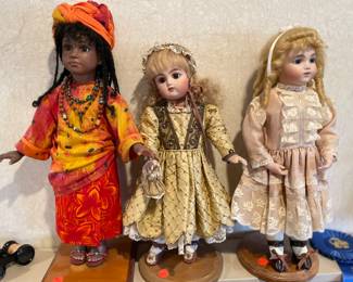 Exquisite handmade porcelain dolls