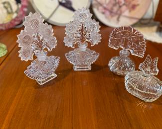 Collectable glass perfume bottles