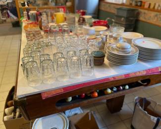 Glsssware, dishes, mugs