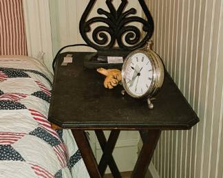 Iron lamp set, folding table