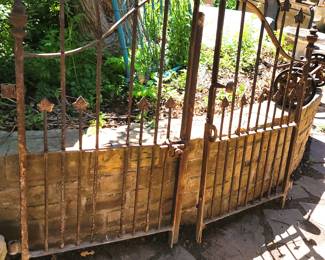 Large old iron gate