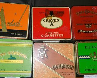 Tin cigarette boxes