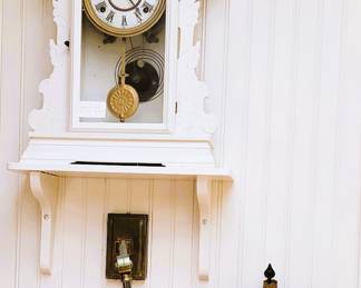 Painted gingerbread clock, weather clock