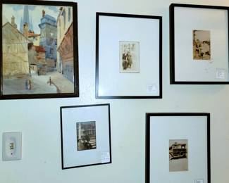Framed old photographs