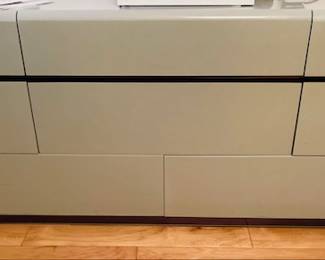 Lane Furniture Modern Lacquer Dresser with Mirror. Top Condition!