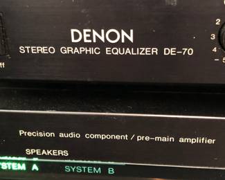 Denon DE-70 Stereo Graphic Equalizer.