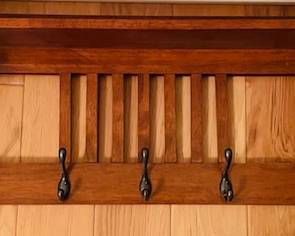 Amish Wall Mount Coat Rack.