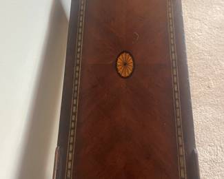 Detail of the top of the Hooker cabinet 