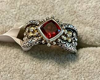 Barbara Bixby Garnet ring