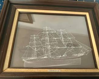 1976 Franklin Mint sterling silver frigate ship pictures