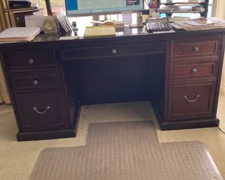 computer desk 23 1/2 " D x 61 " L x 30" H